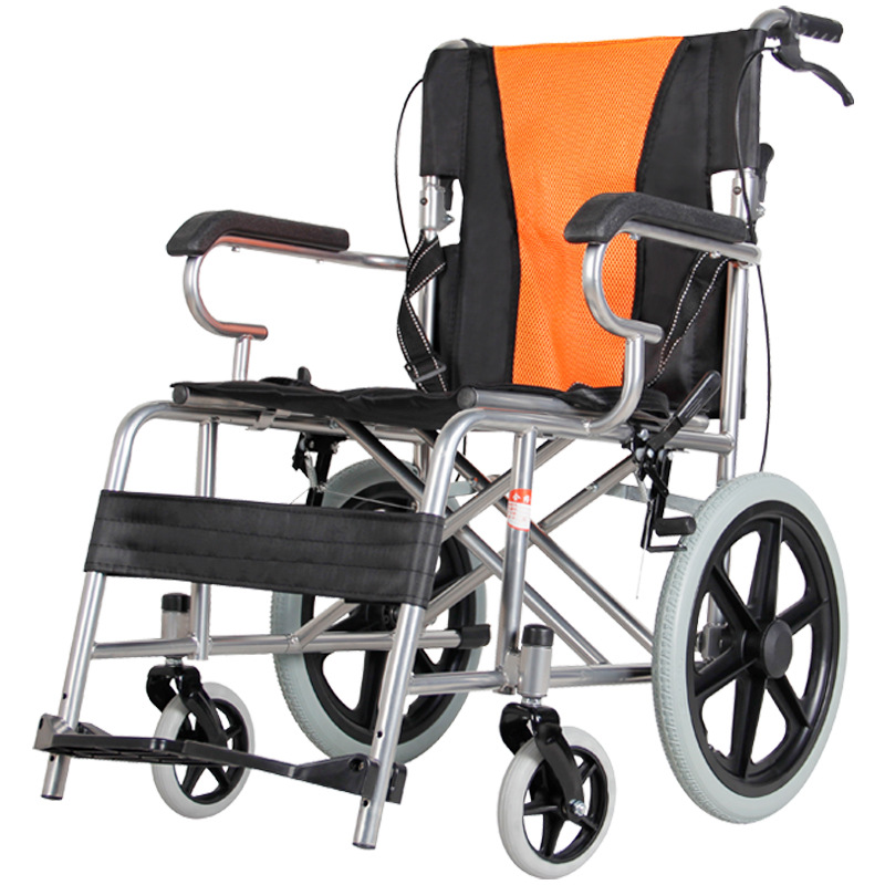 Nursing Wheelchair Folding Lightweight Special Trolley for the Elderly Handicapped Portable Children Small Wheel Sneeper Wholesale