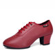 Dancing Shoes Women's Adult Latin Dancing Shoes Women's Square Dancing Shoes Middle-heel Teacher's Shoes Soft-soled Breathable Sailor Dancing Shoes