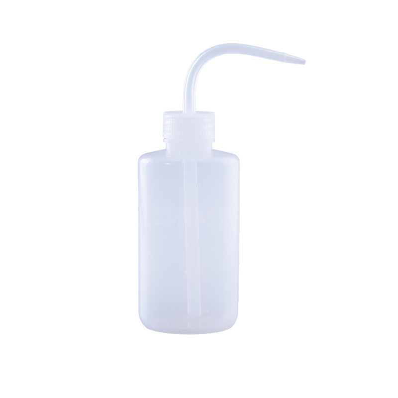 Spot 500ml plastic bottle plastic wash bottle curved mouth meat pot elbow watering can