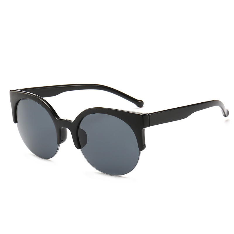 AliExpress sunglasses half-frame cat's eye sunglasses ebay European and American vintage sunglasses wholesale