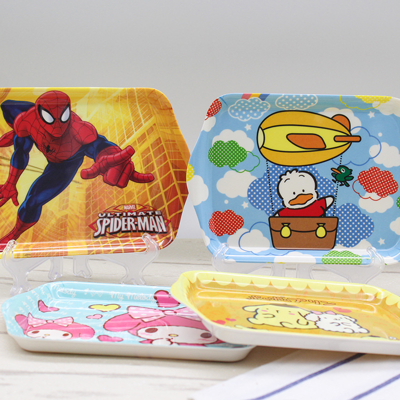 Creative new melamine resin tray porcelain plate cartoon cute creative tray melamine dish tableware
