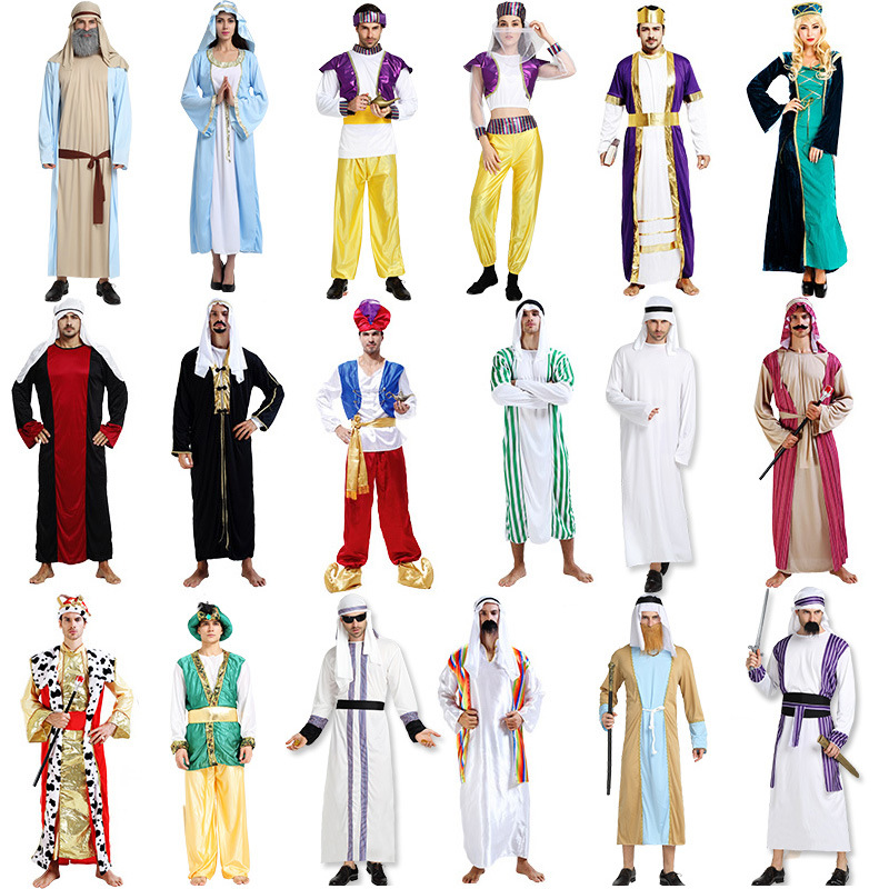 Halloween party supplies blow molding Aladdin magic lamp clothing magic pot stage dress up props factory direct sales