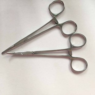 Supply stainless steel hemostatic forceps pet supplies large and small size straight elbow plucking forceps pointed mouth mosquito hemostatic forceps