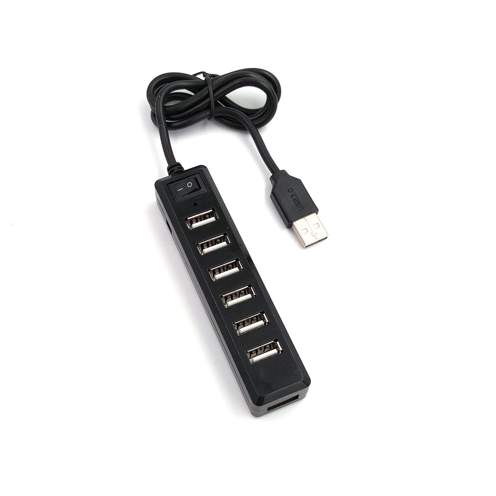 Computer 7-Port single switch hub splitter HUB hub 2.0usb multi-interface one-to-seven-Port USB extender