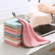 Hangable Coral Fleece Thickened Hand Towel Towel Pineapple Double-Sided Absorbent Dish Cloth Kitchen Cleaning Dish Cloth