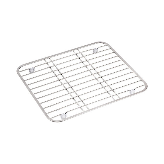 Ourunzhe 304 stainless steel tray heat insulation pad sink dishes storage drain rack kitchen anti-hot pot mat