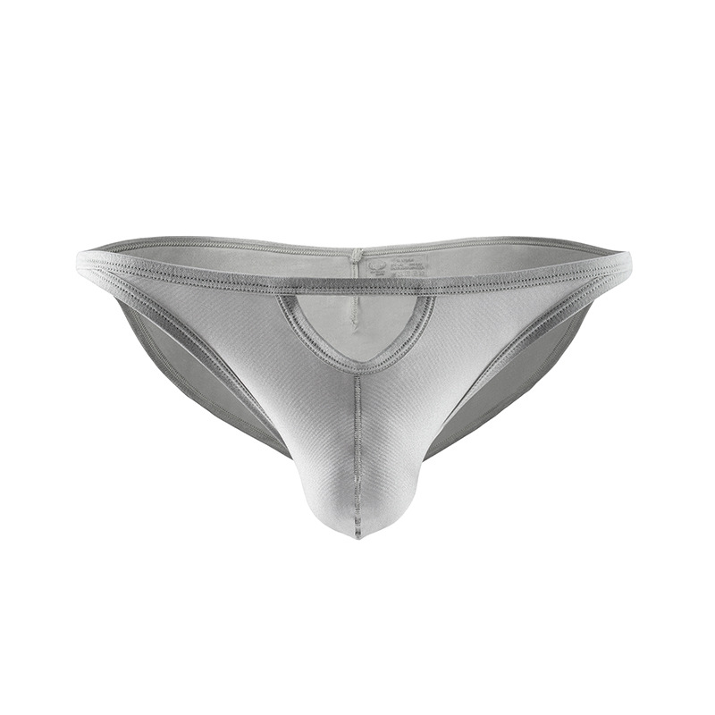 New men's underwear sexy breathable solid color nylon pants low waist men's briefs spot wholesale