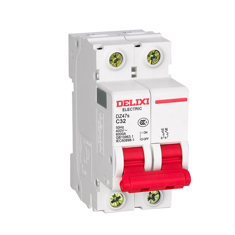 Delixi DZ47S air Switch 2p household master switch miniature circuit breaker 220 air switch 32a master switch 63A