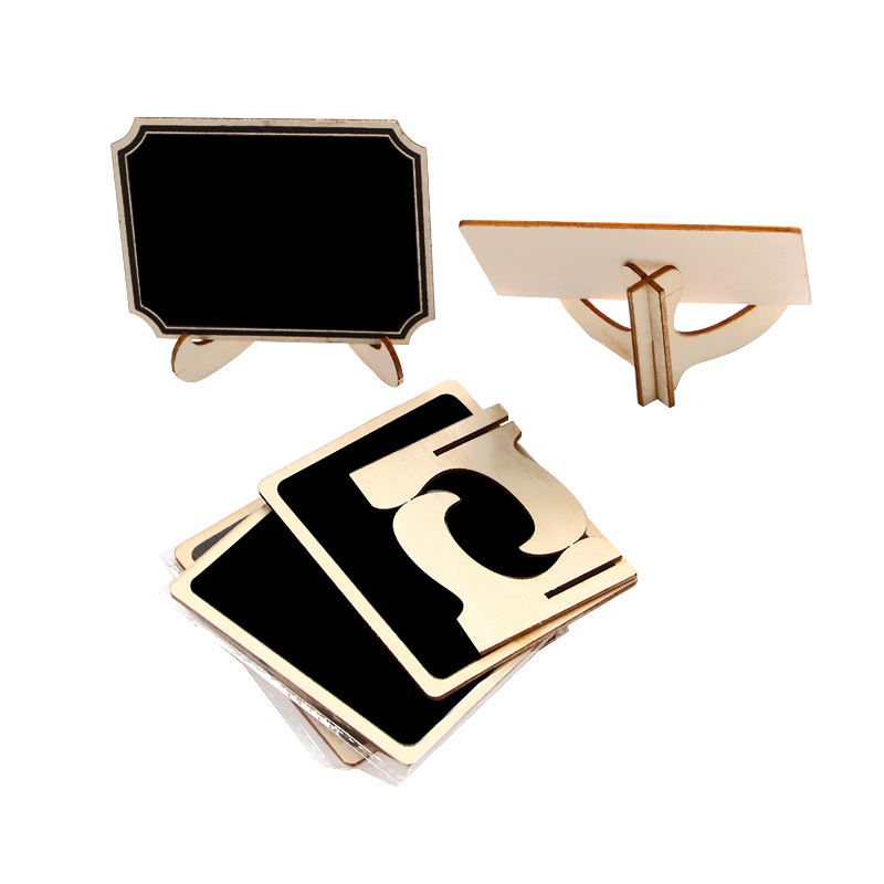 Wooden Crafts Creative Small Blackboard Coffee Ornaments Restaurant Display Board Message Board Home Drawing Board Writing Board