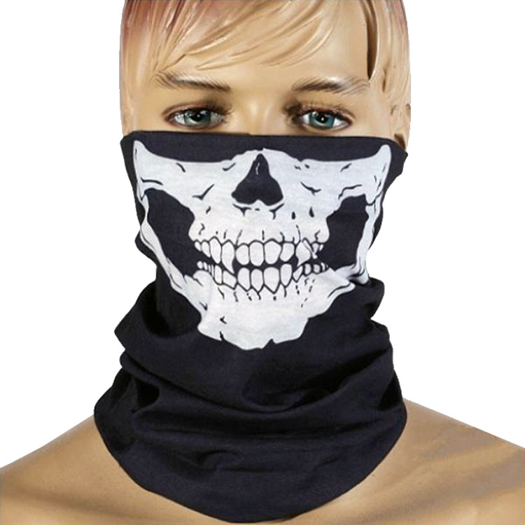 Seamless Multi-functional Magic Hood Riding Mask Warm Wai Bo Halloween Props Skull Face Towel