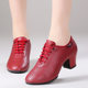 Dancing Shoes Women's Adult Latin Dancing Shoes Women's Square Dancing Shoes Middle-heel Teacher's Shoes Soft-soled Breathable Sailor Dancing Shoes