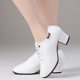 Dancing Shoes Women's Adult Latin Dancing Shoes Women's Square Dancing Shoes Middle-heel Teacher's Shoes Soft-soled Breathable Sailor Dancing Shoes