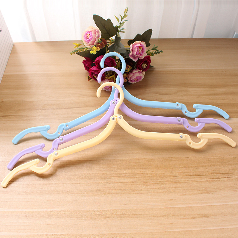 Folding hanger multi-functional drying rack non-slip outdoor travel portable hanger travel home magic clothes wholesale