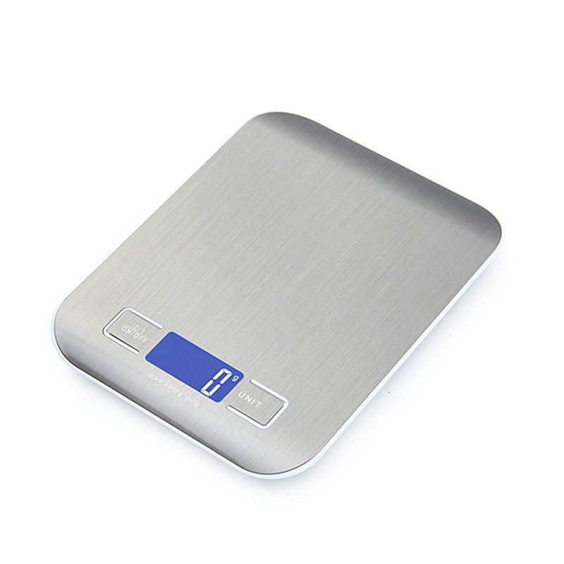 Small Electronic Scale Weighing 5kg Precision Baking Food Scale Electronic Balance Bench Scale Household Stainless Steel Kitchen Scale