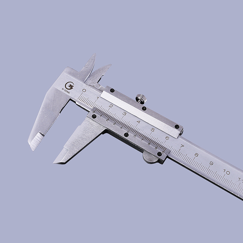 Hardware tools vernier caliper 0-150/200/300mm carbon steel inner and outer diameter measuring ruler scale caliper wholesale