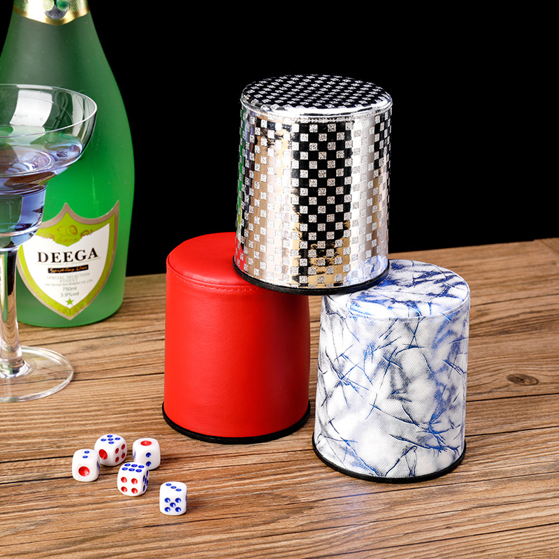 Wine Advertising Sieve Cup Sieve Cup Sieve Cup Leather Dice Cup Dice Cup Color Cup Send 5 Dice