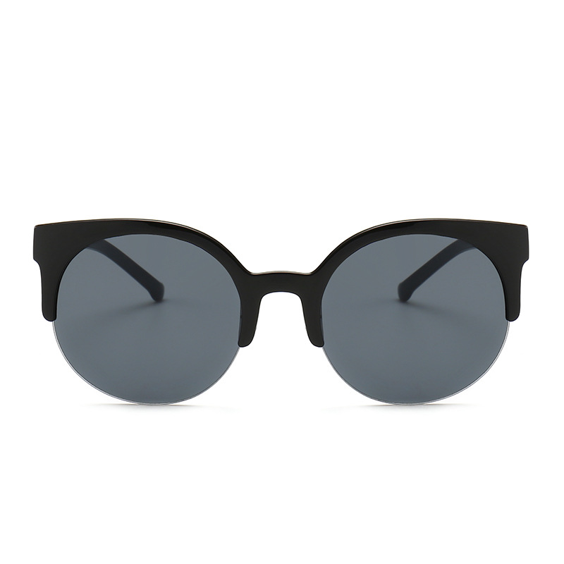 AliExpress sunglasses half-frame cat's eye sunglasses ebay European and American vintage sunglasses wholesale