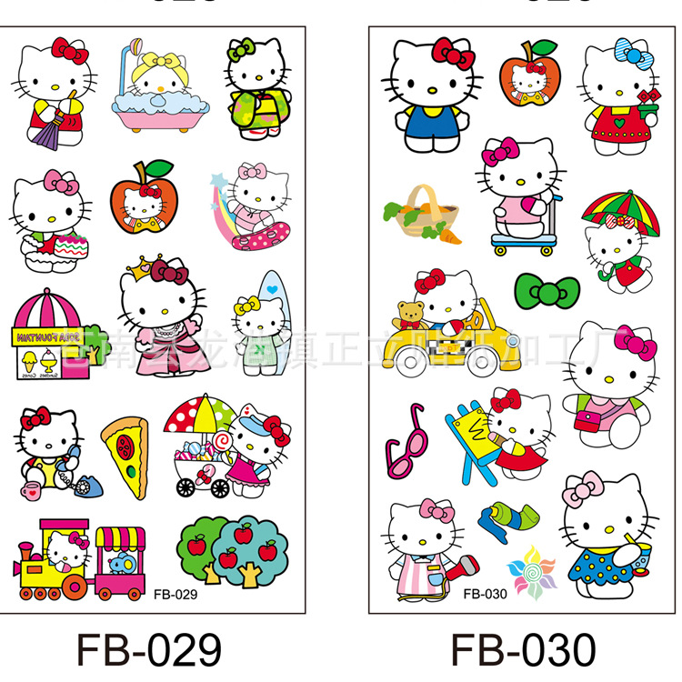 Pokemon go magic baby Pikachu factory puppy cat tattoo stickers waterproof stickers cartoon in stock fresh