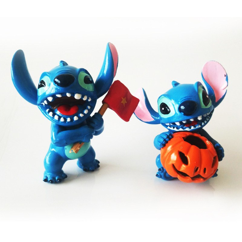 6 Halloween pumpkin stitch decoration star baby hand-made model car decoration cartoon bouquet doll