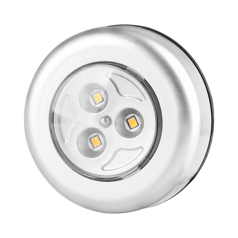 Upgraded Highlight 3LED Pat Light Night Light Press Light Dormitory Cabinet Light Bedside Light Car Light