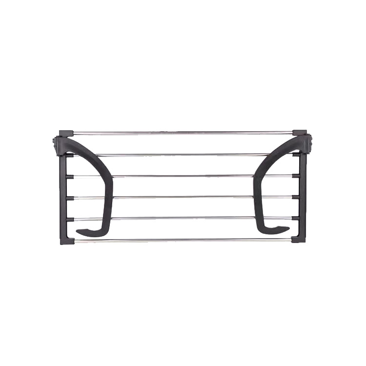 Thickened stainless steel balcony towel rack socks storage supplies foldable radiator hanging treasure clothes hanging treasure