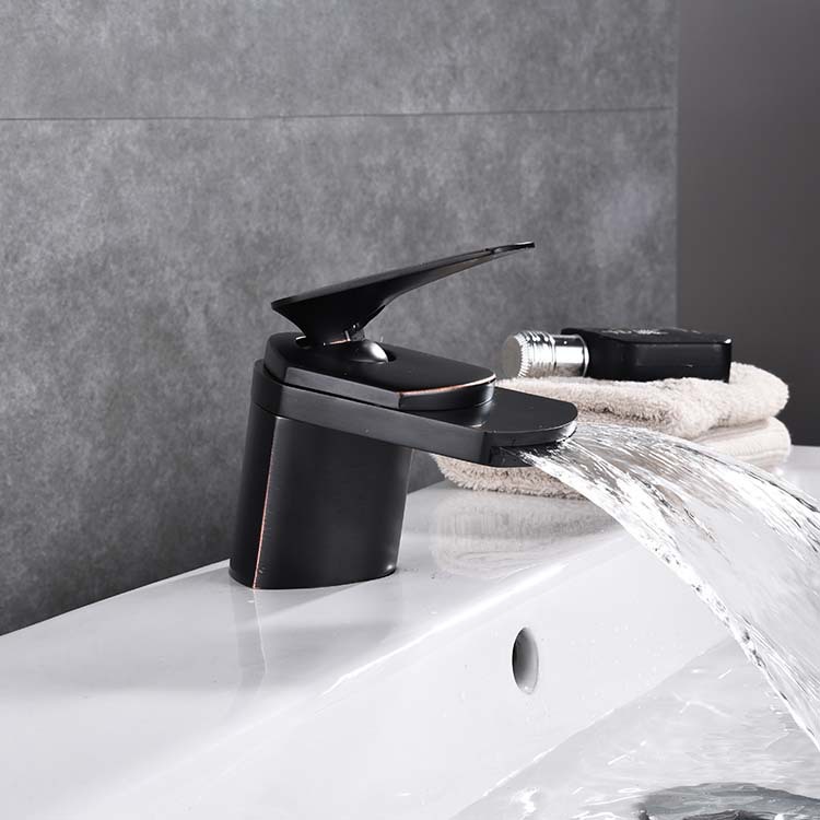 OEB Waterfall Faucet Toilet Basin Brushed Gold Electroplated Faucet Household Toilet Mixing Faucet Spot