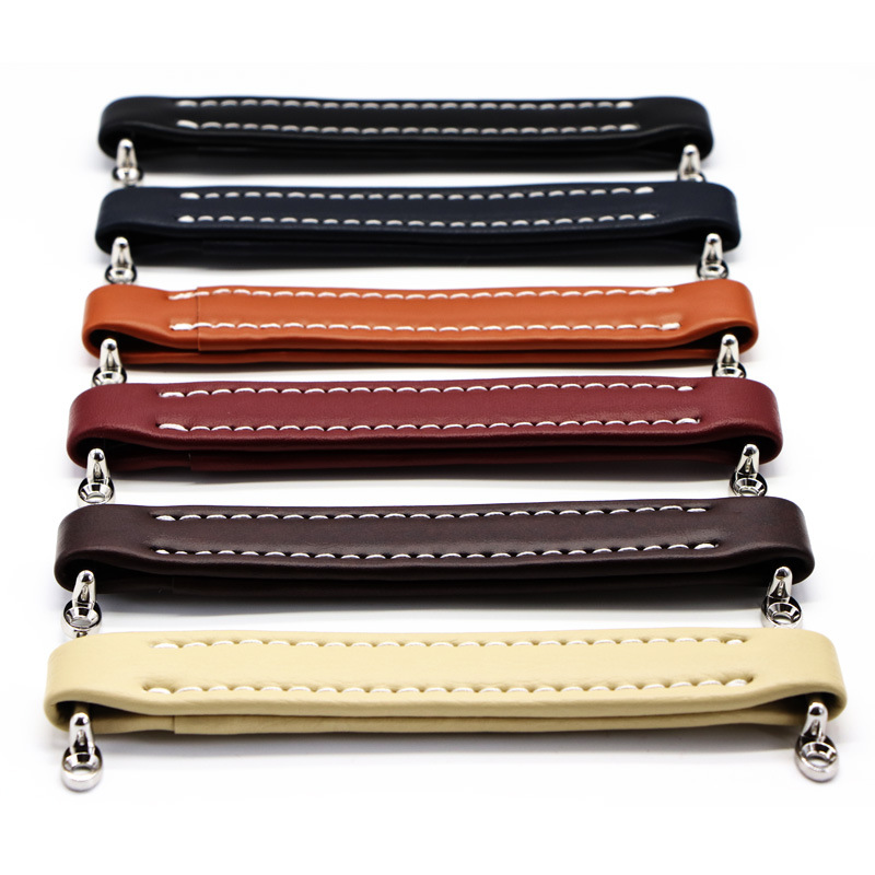 Multicolor Chassis Handle with Screw Large Wholesale Speaker Audio Leather European Style Handle Leather Handle