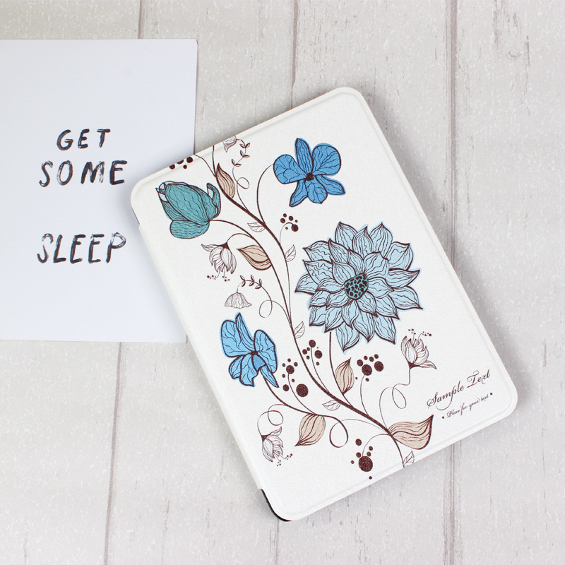 99 pattern for kindle paperwhite4 painted protective case KPW4 color printing leather case slim dormant case