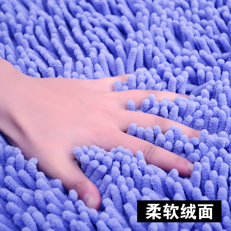 Wholesale chenille toilet door absorbent foot mat bathroom bathroom bedroom bathroom door non-slip mat