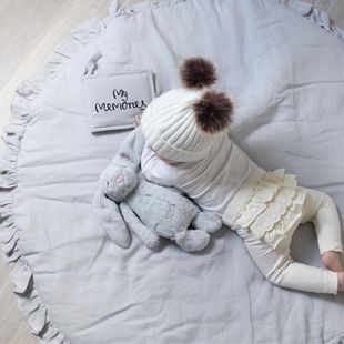 Children's Baby Game Blanket ins Explosive Lace Solid Color Crawling Mat Cart Air-conditioned Children's Room Decoration