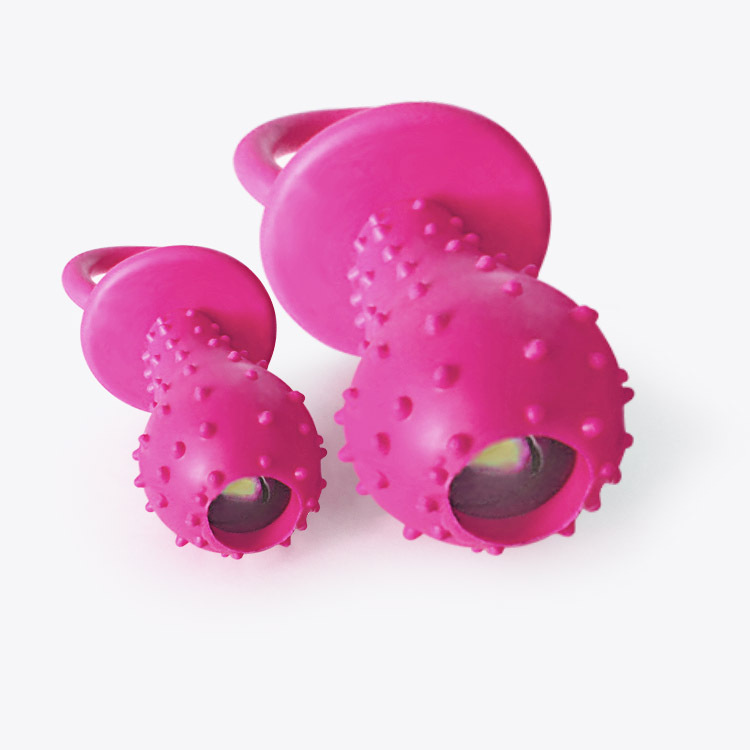 Factory direct tpr pacifier dog voice toy with bell size pacifier molars pet supplies wholesale