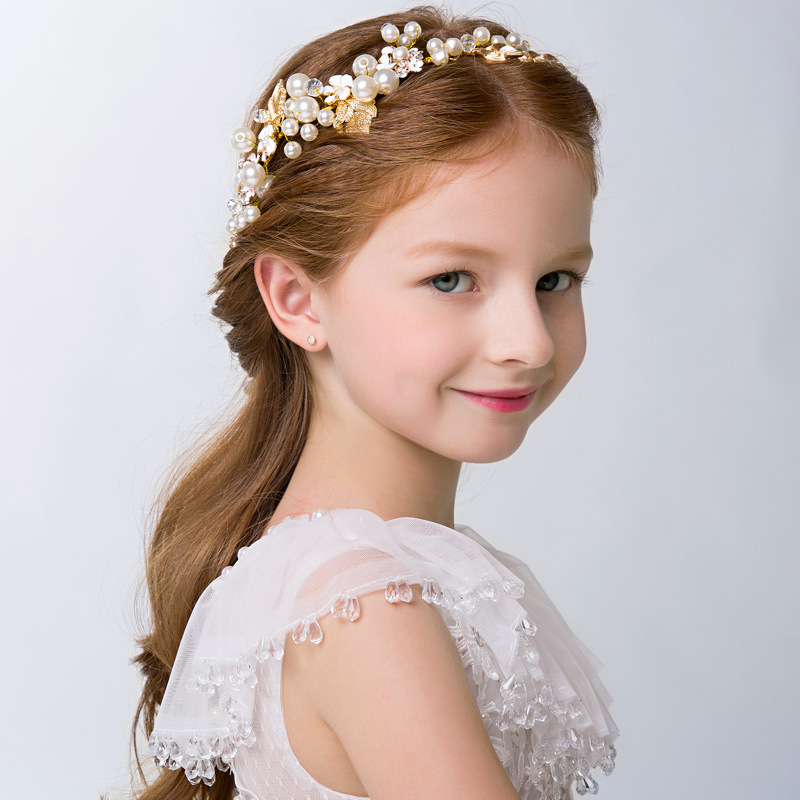 Korean Style Sweet Mori Girl Style Super Fairy Children's Wreath Headwear Cute Princess Girl's June 1 Festival Performance Hair Accessories