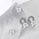 10-15-19mm Collar Elastic Shirt Elastic Alloy Spring Denim Pants Buckle Extension Buckle Factory Outlet