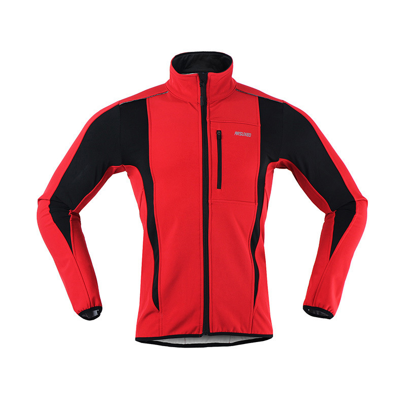 ARSUXEO Winter Weatherproof Fleece Warm Three-layer Riding Suit Coat Jacket Top 15K Men