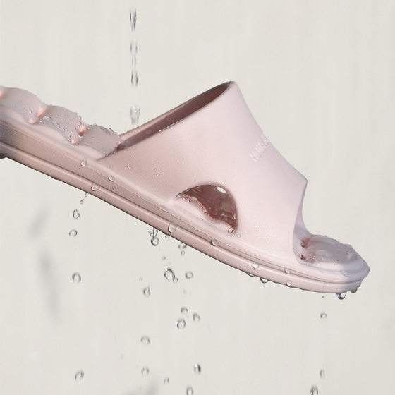EVA Home Indoor Non-slip Soft Bottom Leakage Bath Men and Women Couple Home Slippers Hollow Bathroom Home Sandals