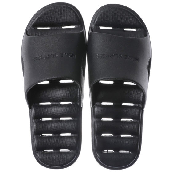 EVA Home Indoor Non-slip Soft Bottom Leakage Bath Men and Women Couple Home Slippers Hollow Bathroom Home Sandals