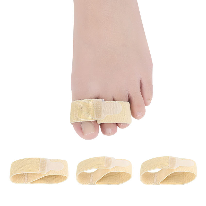 Stretch Cloth Toe Belt Finger Toe Splitter Day and Night Bandage Overlapping Toe Wearing Middle Toe Stretcher for Men and Women