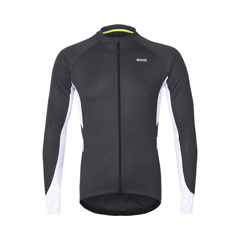 Aisuou in stock color matching quick-drying breathable cycling long sleeve mountain bike cycling clothes 6030