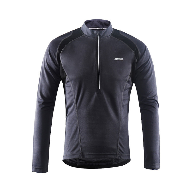 Ai-su-ou half-zipper quick-drying breathable riding long-sleeved mountain bike riding clothing 6031
