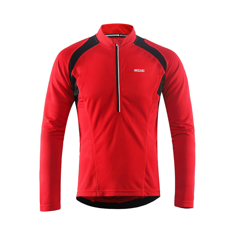 Ai-su-ou half-zipper quick-drying breathable riding long-sleeved mountain bike riding clothing 6031