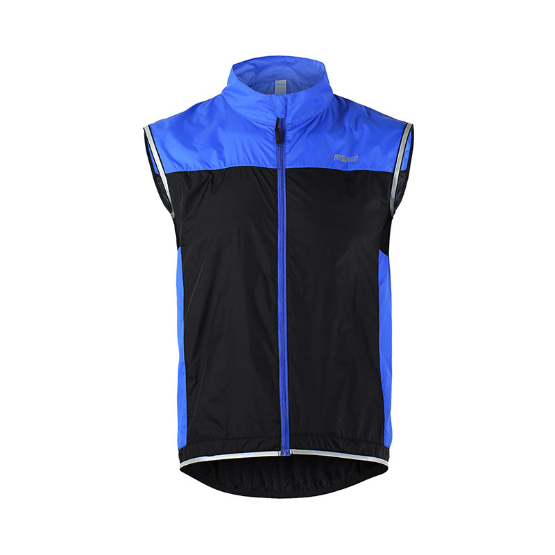 Outdoor Sports Lightweight Riding Clothing Running Windproof Vest Sleeveless Breathable Sports Riding Windbreaker Men's 15V1