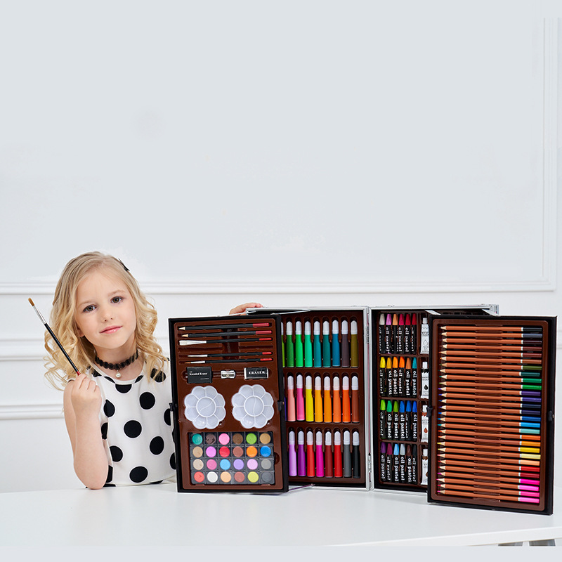 200PC Кисть карандаш костюм для рисования детей начальной школы школьные принадлежности костюм для рисования Акварельная ручка костюм