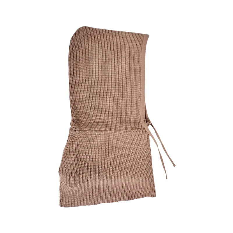 Pălărie all-in-one eșarfă mască groasă de iarnă stil coreean culoare solidă tricotată rezistentă la frig Cap Internet Celebrity cald pulover Cap femei șal_voghion.com