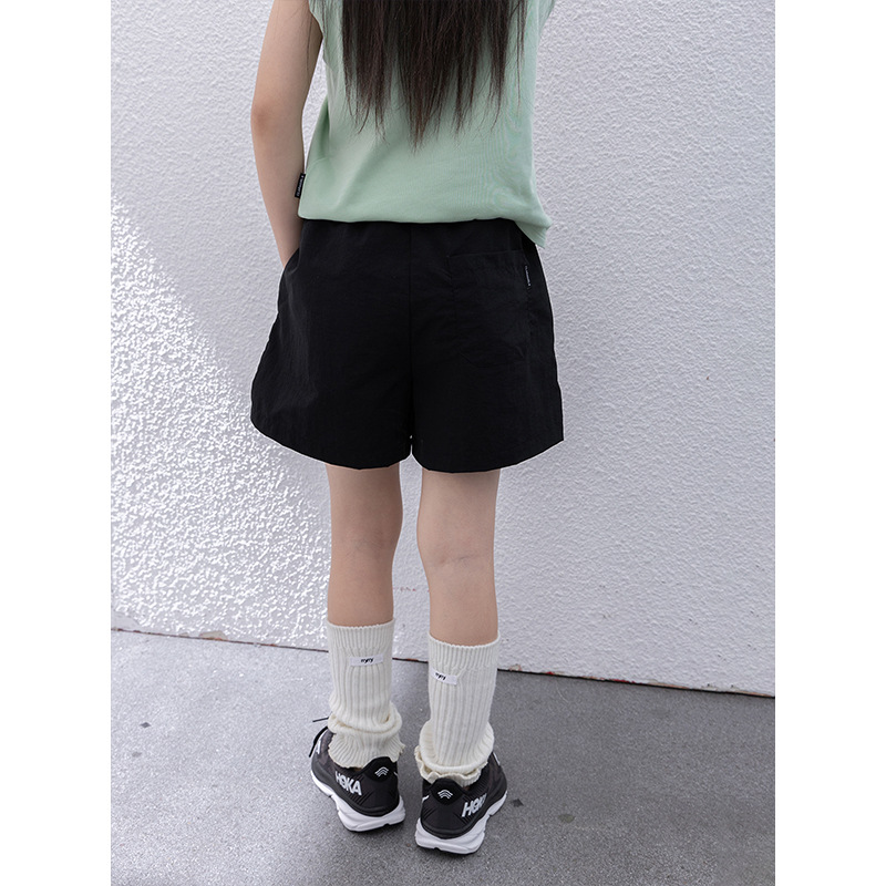 Children's Quick-drying Shorts 2024 Summer New Girls Thin Sports Pants Five-length Pants Large Children's Outdoor Casual Pants