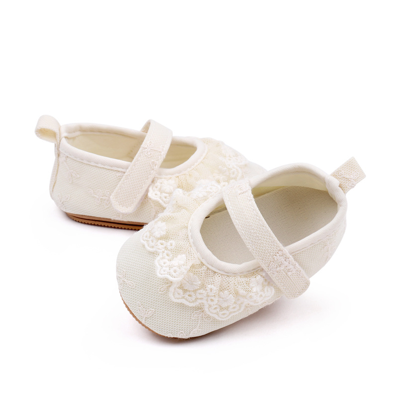 Newborn Baby's Velcro Anti-drop Soft Cloth Bottom Non-slip Thin Baby's Cute Princess Tankster Shoes BXC3063