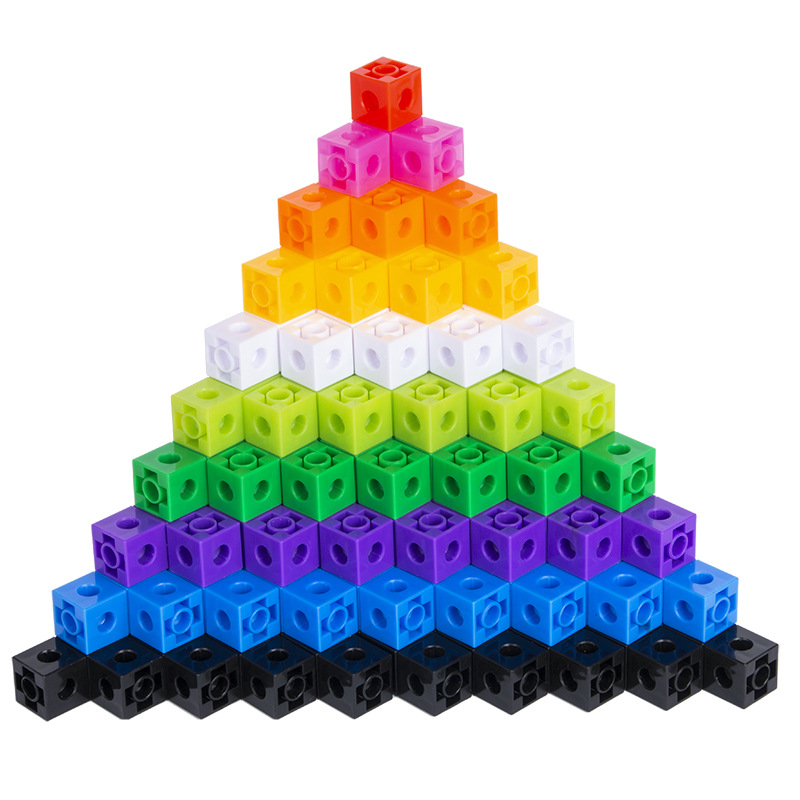 Kindergarten Desktop Assembling Square Magic Square Building Blocks Assembling Educational Granules Children's Toys Boys and Girls