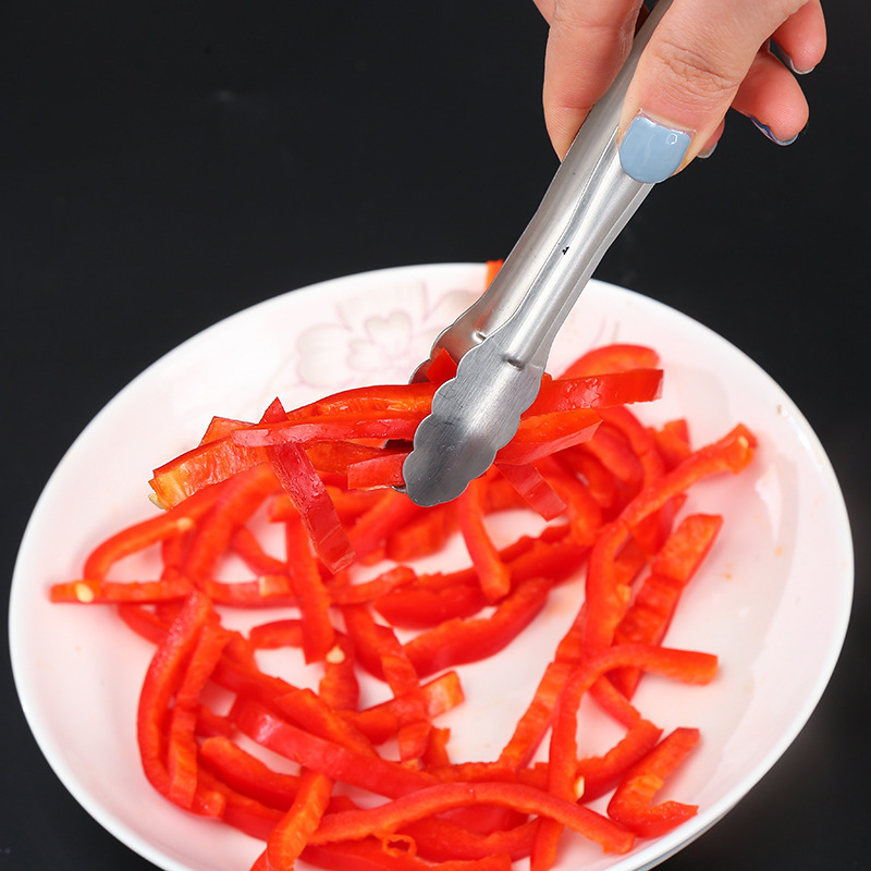 Stainless steel food clip food bread clip buffet barbecue barbecue clip kitchen supplies ice clip steak clip