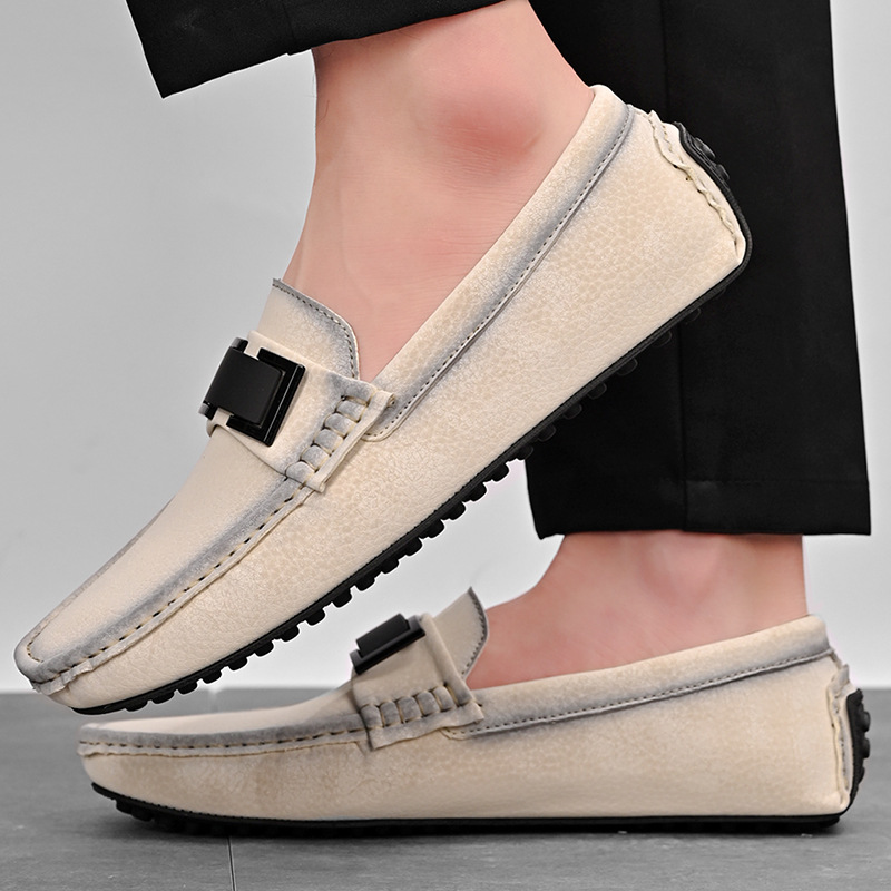 Jarní a letní zahraniční obchod nové přeshraniční plus size horké prodeje Factory Direct Doudou ležérní pánské boty lenivá jízda_voghion.com
