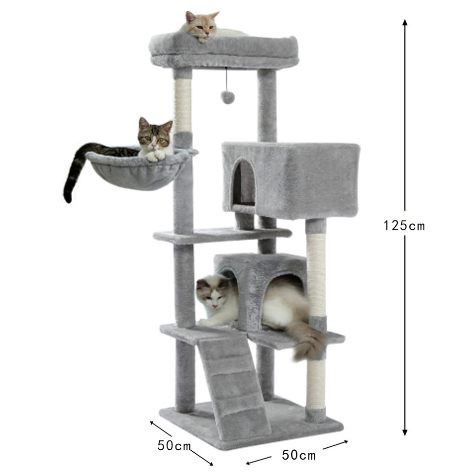 A generation of cat climbing rack cat tree integrated cat nest cat rack cat tower comfortable cat hammock four seasons universal