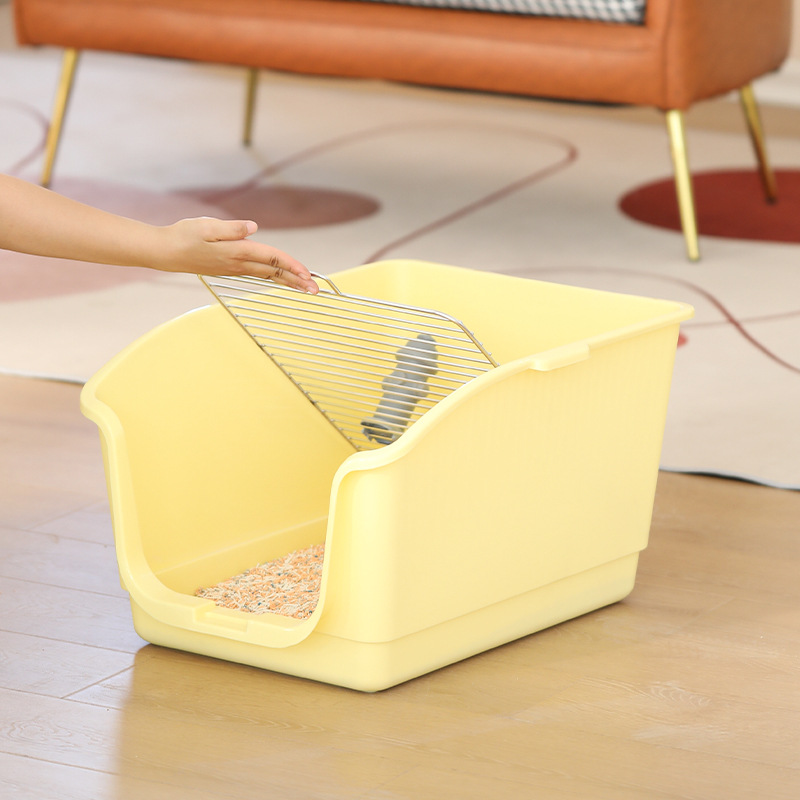 Wall dog toilet bedpan stainless steel anti-shit dog Sand Basin medium and small dog height dog toilet pet supplies